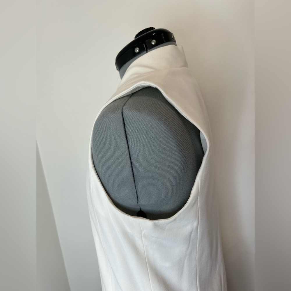 MOSSIMO - Long Fully Lined Vest Off White Size S - Picture 4 of 10